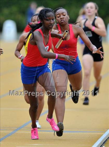 Thumbnail 3 in CIF NCS Masters Track & Field Championships (Girls Relays) photogallery.