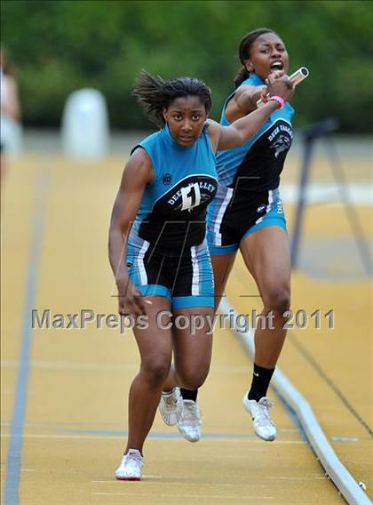 Thumbnail 2 in CIF NCS Masters Track & Field Championships (Girls Relays) photogallery.