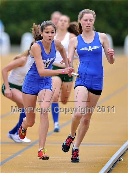 Thumbnail 3 in CIF NCS Masters Track & Field Championships (Girls Relays) photogallery.
