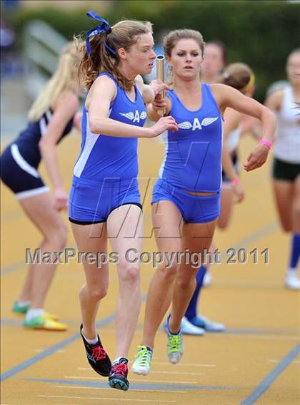 Thumbnail 3 in CIF NCS Masters Track & Field Championships (Girls Relays) photogallery.