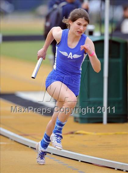 Thumbnail 3 in CIF NCS Masters Track & Field Championships (Girls Relays) photogallery.