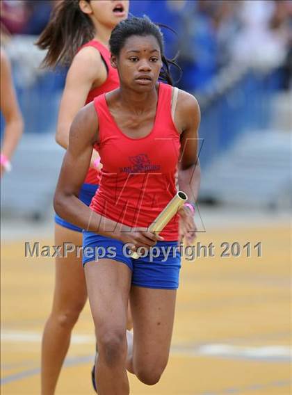 Thumbnail 1 in CIF NCS Masters Track & Field Championships (Girls Relays) photogallery.