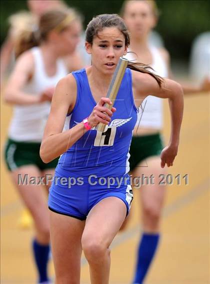 Thumbnail 2 in CIF NCS Masters Track & Field Championships (Girls Relays) photogallery.