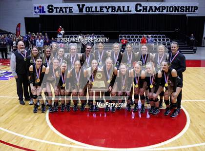 Thumbnail 3 in Goliad vs. Bushland (UIL 3A Volleyball Division I Final Medal Ceremony) photogallery.