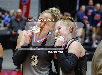 Thumbnail 1 in Goliad vs. Bushland (UIL 3A Volleyball Division I Final Medal Ceremony) photogallery.