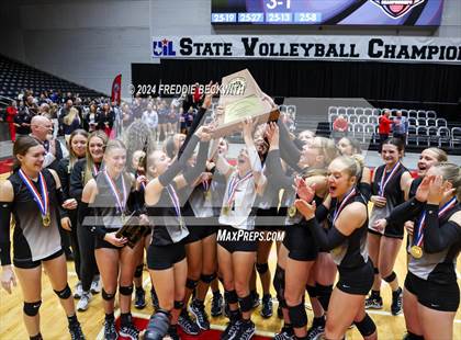 Thumbnail 1 in Goliad vs. Bushland (UIL 3A Volleyball Division I Final Medal Ceremony) photogallery.