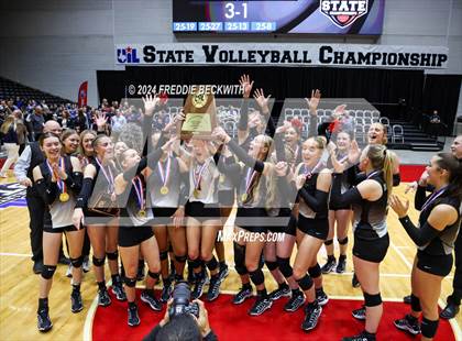 Thumbnail 2 in Goliad vs. Bushland (UIL 3A Volleyball Division I Final Medal Ceremony) photogallery.
