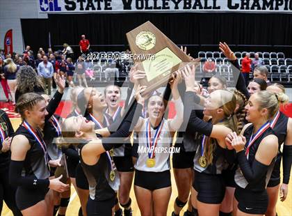 Thumbnail 1 in Goliad vs. Bushland (UIL 3A Volleyball Division I Final Medal Ceremony) photogallery.
