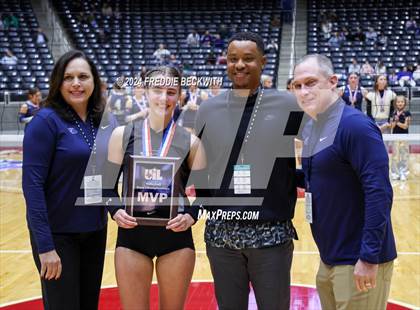 Thumbnail 3 in Goliad vs. Bushland (UIL 3A Volleyball Division I Final Medal Ceremony) photogallery.