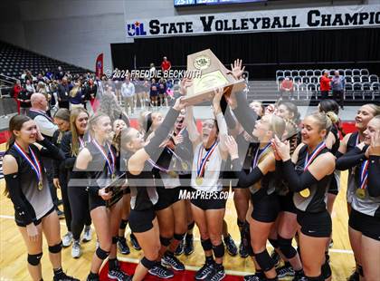Thumbnail 2 in Goliad vs. Bushland (UIL 3A Volleyball Division I Final Medal Ceremony) photogallery.