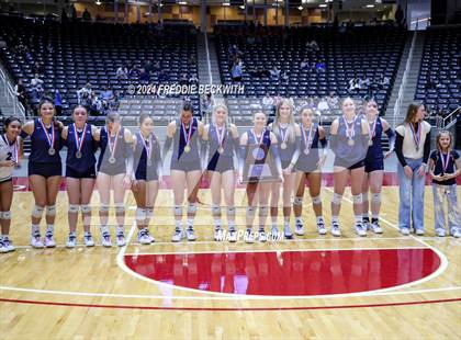 Thumbnail 1 in Goliad vs. Bushland (UIL 3A Volleyball Division I Final Medal Ceremony) photogallery.