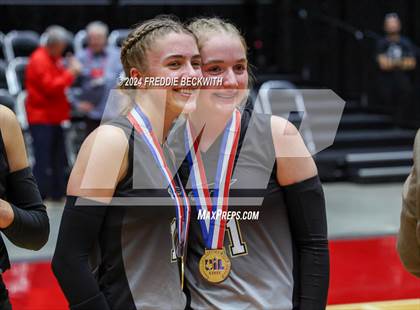 Thumbnail 1 in Goliad vs. Bushland (UIL 3A Volleyball Division I Final Medal Ceremony) photogallery.
