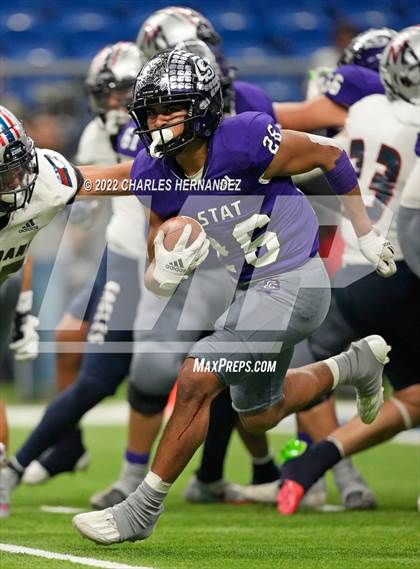 Thumbnail 1 in College Station vs. Corpus Christi Veterans Memorial (UIL 5A Division I Semifinal) photogallery.