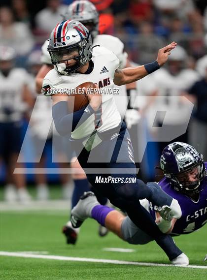 Thumbnail 2 in College Station vs. Corpus Christi Veterans Memorial (UIL 5A Division I Semifinal) photogallery.