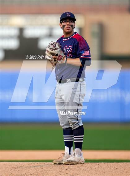 Thumbnail 1 in Rio Vista vs. Vacaville Christian photogallery.