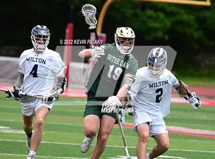 Thumbnail 3 in Notre Dame, WH vs. Wilton (CIAC Class M Final) photogallery.