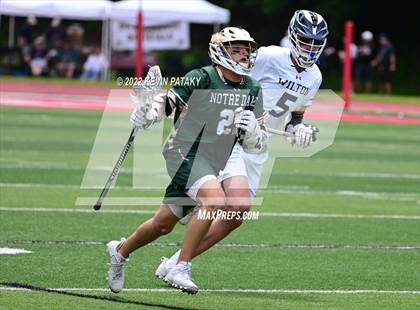 Thumbnail 1 in Notre Dame, WH vs. Wilton (CIAC Class M Final) photogallery.