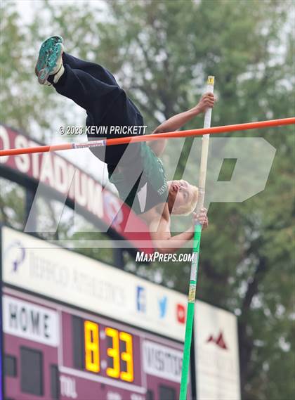 Thumbnail 1 in CHSAA Track and Field 3A Championships (Boys Pole Vault)  photogallery.