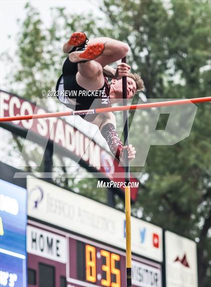 Thumbnail 2 in CHSAA Track and Field 3A Championships (Boys Pole Vault)  photogallery.