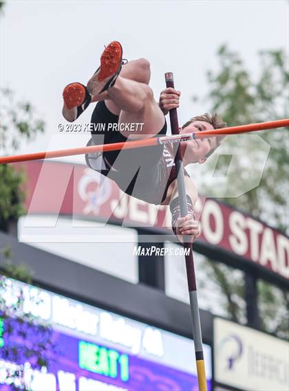 Thumbnail 1 in CHSAA Track and Field 3A Championships (Boys Pole Vault)  photogallery.