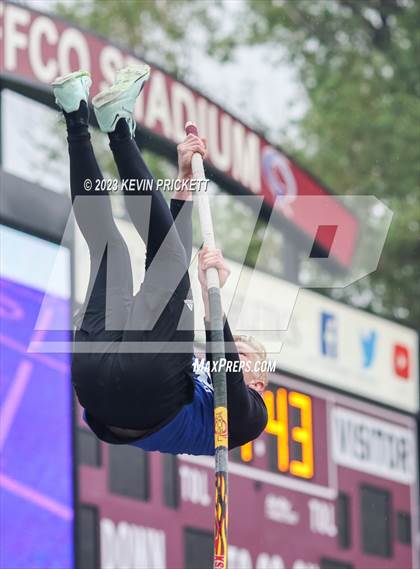 Thumbnail 1 in CHSAA Track and Field 3A Championships (Boys Pole Vault)  photogallery.