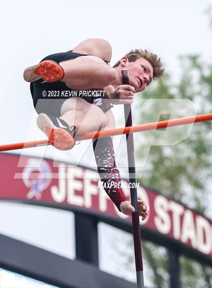 Thumbnail 1 in CHSAA Track and Field 3A Championships (Boys Pole Vault)  photogallery.