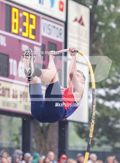 Thumbnail 1 in CHSAA Track and Field 3A Championships (Boys Pole Vault)  photogallery.