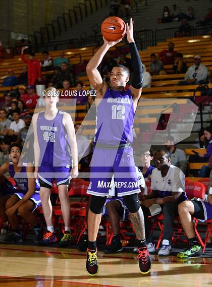 Thumbnail 2 in Rancho Christian vs. Gonzaga (Nike Extravaganza) photogallery.