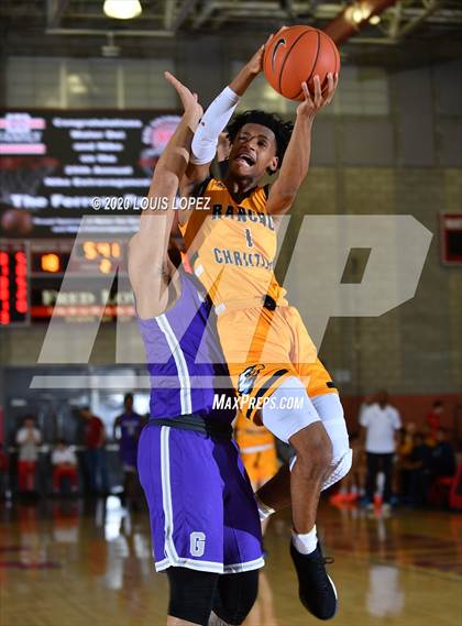 Thumbnail 2 in Rancho Christian vs. Gonzaga (Nike Extravaganza) photogallery.