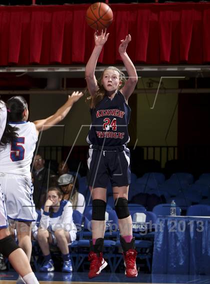Thumbnail 1 in Blind Brook vs Kennedy Catholic (Section 1 Class B Semifinal) photogallery.
