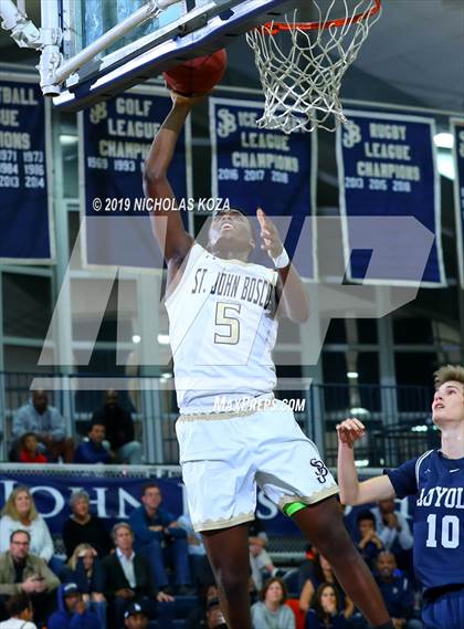 Thumbnail 3 in Loyola vs. St. John Bosco (St. John Bosco-Gahr Classic) photogallery.