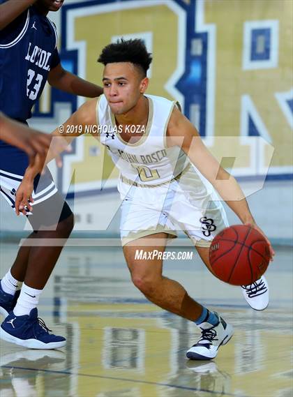 Thumbnail 1 in Loyola vs. St. John Bosco (St. John Bosco-Gahr Classic) photogallery.