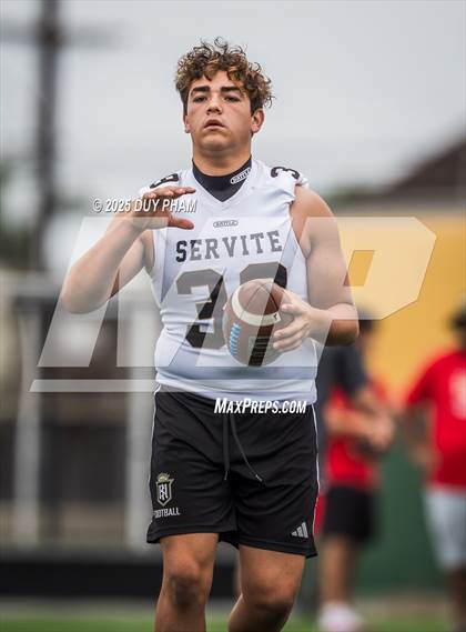 Thumbnail 3 in Mission Viejo VS Servite (Battle at the Beach 7on7) photogallery.