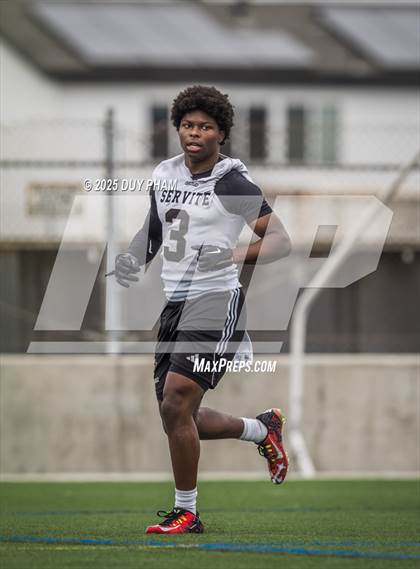 Thumbnail 3 in Mission Viejo VS Servite (Battle at the Beach 7on7) photogallery.