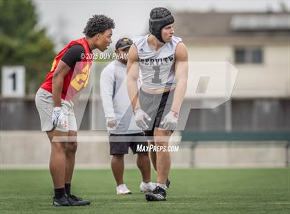 Thumbnail 2 in Mission Viejo VS Servite (Battle at the Beach 7on7) photogallery.