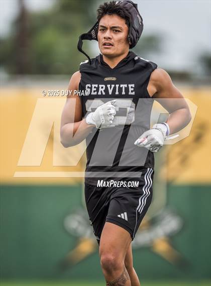 Thumbnail 1 in Mission Viejo VS Servite (Battle at the Beach 7on7) photogallery.