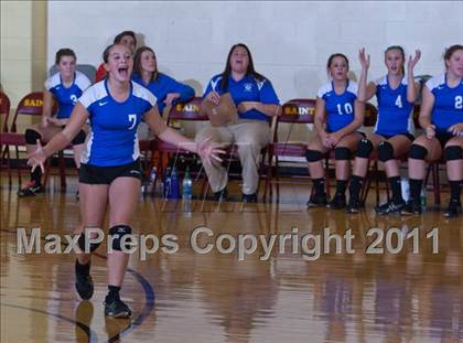 Thumbnail 2 in Waldron vs Edinburgh (IHSAA Volleyball Sectionals) photogallery.