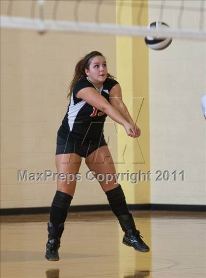 Thumbnail 3 in Waldron vs Edinburgh (IHSAA Volleyball Sectionals) photogallery.