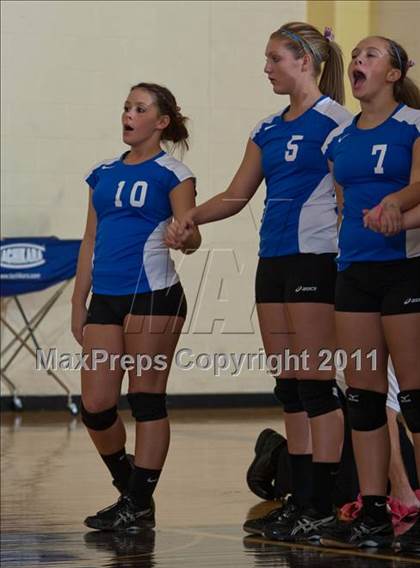 Thumbnail 1 in Waldron vs Edinburgh (IHSAA Volleyball Sectionals) photogallery.