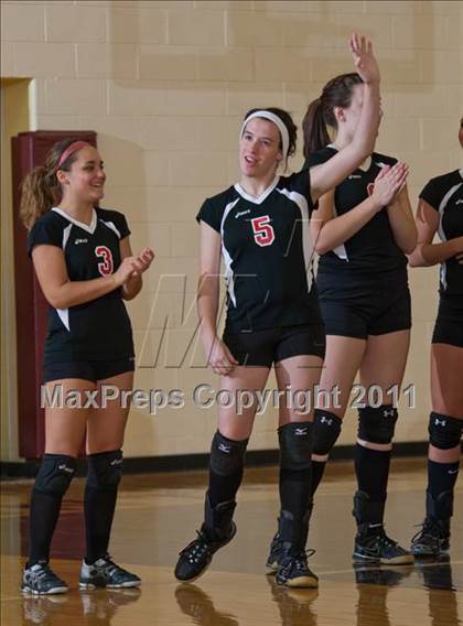 Thumbnail 2 in Waldron vs Edinburgh (IHSAA Volleyball Sectionals) photogallery.
