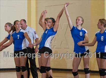 Thumbnail 1 in Waldron vs Edinburgh (IHSAA Volleyball Sectionals) photogallery.