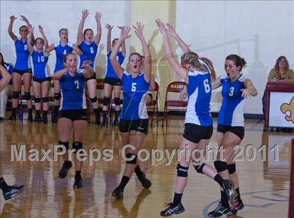 Thumbnail 2 in Waldron vs Edinburgh (IHSAA Volleyball Sectionals) photogallery.