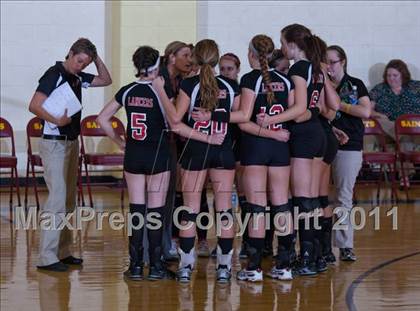 Thumbnail 2 in Waldron vs Edinburgh (IHSAA Volleyball Sectionals) photogallery.