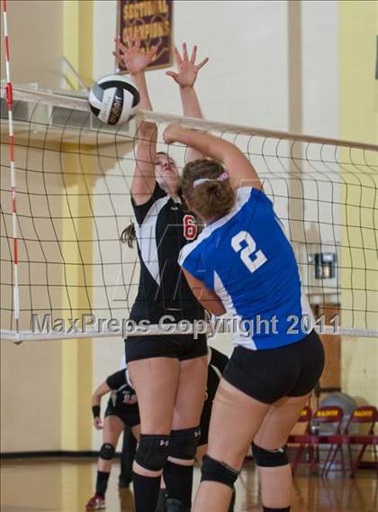 Thumbnail 1 in Waldron vs Edinburgh (IHSAA Volleyball Sectionals) photogallery.