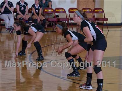 Thumbnail 3 in Waldron vs Edinburgh (IHSAA Volleyball Sectionals) photogallery.