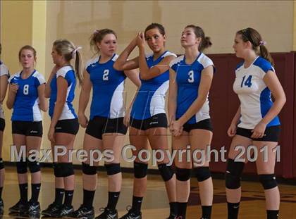 Thumbnail 2 in Waldron vs Edinburgh (IHSAA Volleyball Sectionals) photogallery.