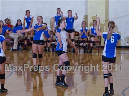 Thumbnail 1 in Waldron vs Edinburgh (IHSAA Volleyball Sectionals) photogallery.