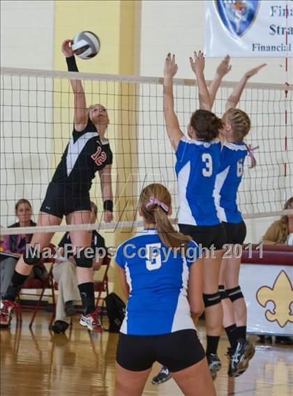 Thumbnail 2 in Waldron vs Edinburgh (IHSAA Volleyball Sectionals) photogallery.