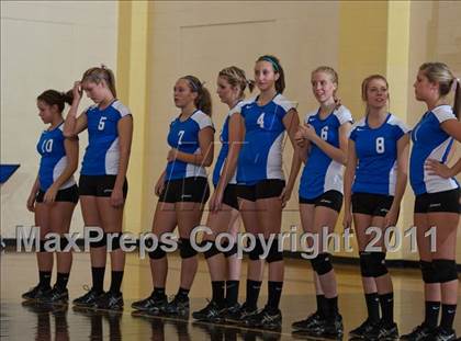 Thumbnail 3 in Waldron vs Edinburgh (IHSAA Volleyball Sectionals) photogallery.