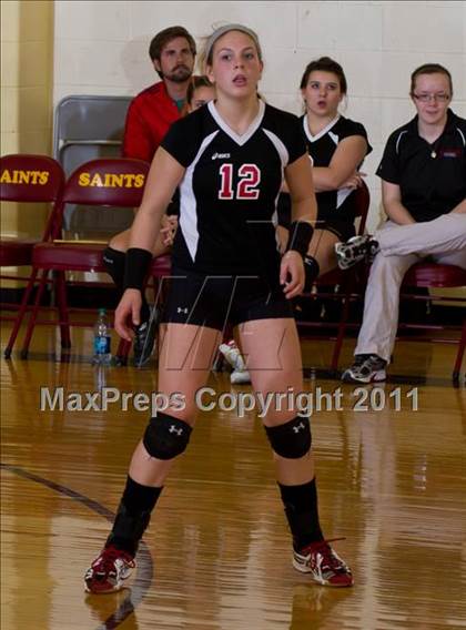 Thumbnail 2 in Waldron vs Edinburgh (IHSAA Volleyball Sectionals) photogallery.